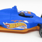 Hot Wheels 2021 - Collector # 195/250 - HW Race Team 4/10 - Indy 500 Oval - Matte Blue - Gray PR5 Wheels - No Windows - Black Interior - Orange Plastic Base - USA Card