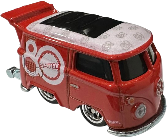 Hot Wheels 2025 - Premium / Pop Culture / Mattel 80th Anniversary - Kool Kombi - Red / 80 - Metal/Metal & Real Riders