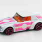 Hot Wheels 2025 - Theme / Neon Speeders 5/8 / Mix 2 - Datsun Fairlady 2000 - White / Neon Pink Graphics - Neon Speeders 6-Spoke (NS6) Wheels - Walmart Exclusive