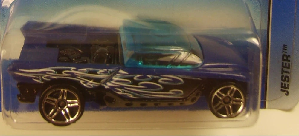 Hot Wheels 2005 - Collector # 153/183 - Jester - Blue - Transparent Blue Roof - PR5 Wheels - USA '06 Card
