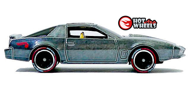 Hot Wheels id 2019 - Uniquely Identifiable Vehicles # FXB40 - Series 1 / HW Screen Time 01/05 - K.I.T.T. (Knight Rider)- Dark Gray - Special Wheels - Game APP - USA Box