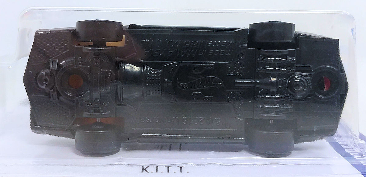 Hot Wheels 2017 - Collector # 003/365 - HW Screen Time 10/10 - K.I.T.T. (Firebird) - Black - USA 'Knight Rider' Card - ERROR! Reversed Base!