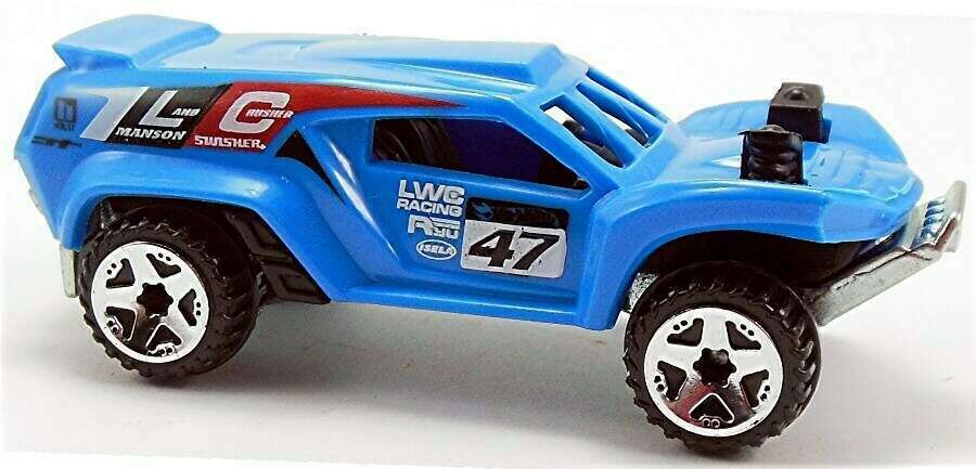 Hot Wheels 2014 - Collector # 115/250 - HW Off-Road / Off Track / New Models - Land Crusher - Blue / #47 - USA Card