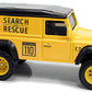Hot Wheels 2020 - Premium / Car Culture / Wild Terrain 4/5 - Land Rover Defender 110 Hard Top - Yellow / Black Roof / 'Search & Rescue' - Metal/Metal & Real Riders