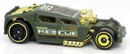 Hot Wheels 2022 - Collector # 121/250 - HW Rescue 2/10 - Lethal Diesel - Matte Green / Rescue - USA Card