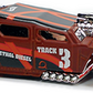 Hot Wheels 2021 - Collector # 074/250 - Track Stars 3/5 - Lethal Diesel - Flat Brown - Orange Tire / Black Lip OH5SP Wheels - Chrome Windows - Black Plastic Base - International Card