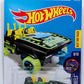 Hot Wheels 2017 - Collector # 328/365 - HW Glow Wheels 9/10 - Loopster - Black / Hands Up - USA Card