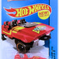 Hot Wheels 2015 - Collector # 075/250 - HW City / Surf Patrol / New Models - Loopster - Red / Hands Up - USA 'Showdown' Card