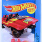 Hot Wheels 2015 - Collector # 075/250 - HW City / Surf Patrol / New Models - Loopster - Red / Hands Down - USA 'Showdown' Card