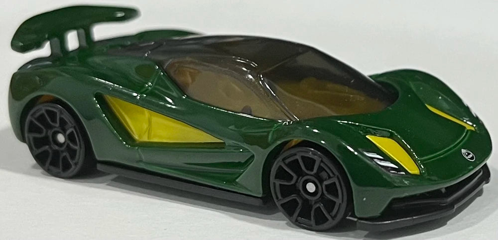 Hot Wheels 2022 - Collector # 229/250 - HW Exotics 8/10 - New Models - Lotus Evija - British Racing Green - USA