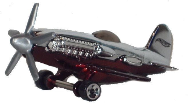 Hot Wheels 2006 - Classics Series 2 # 13/30 - Madd Propz (Airplane) - Spectraflame Dark Red & Chrome - Metal/Metal - Limited Edition
