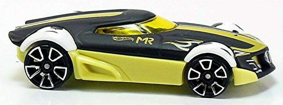 Hot Wheels 2014 - Collector # 015/250 - HW City / HW Goal - MR11 - Matte Black - USA 'Showdown' Card