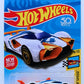 Hot Wheels 2018 - Collector # 148/365 - Legends of Speed 9/10 - New Models - Mach Speed - White / #4 - Aero Disc Wheels - USA 50th Card