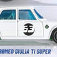 Hot Wheels 2025 - Collector # 195/250 - Compact Kings 7/10 - New Models - Alfa Romeo Guilia T1 Super - White / #53 - USA Card