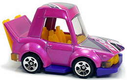 Hot Wheels 2021 - Collector # 084/250 - Tooned' 5/5 - Manga Tuner - Pink Metalflake - USA Card