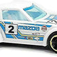 Hot Wheels 2015 - Collector # 193/250 - HW Workshop / Speed Team - Mazda RX-7 - White / #2 - MC5 Wheels - USA 'Showdown' Card