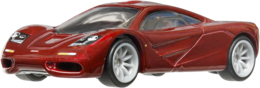Hot Wheels 2024 - Premium / Car Culture / Exotic Envy 5/5 - McLaren F1 - Dark Burgundy - Metal/Metal & Real Riders
