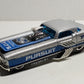 Hot Wheels 2002 - Collector # 206/240 -  Metrorail Nash Metropolitan - Silver / Pursuit - USA 'Race & Win' Card