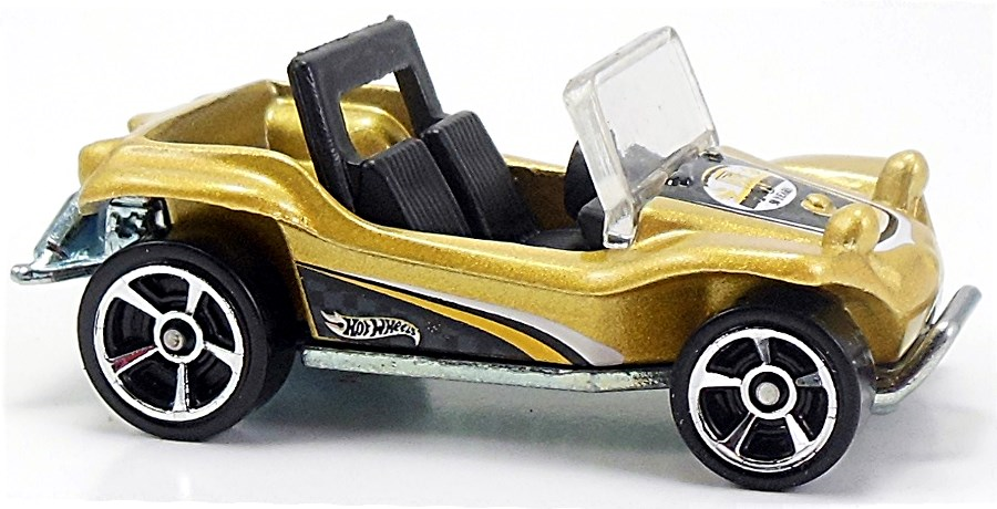 Hot Wheels 2014 - Collector # 114/250 - HW Off-Road / Off Track - Myers Manx - Gold - USA '50 Years' Card