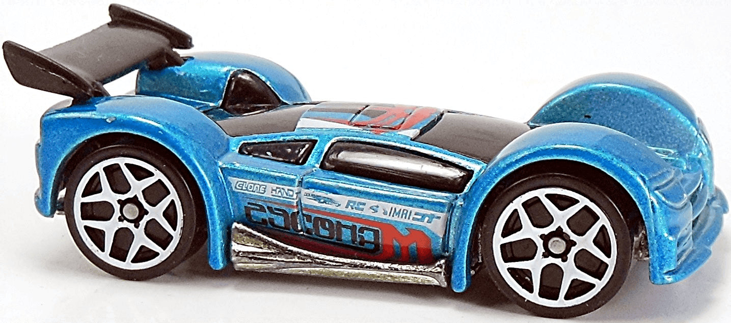 Hot Wheels 2006 - Collector # 054/223 - Drift Kings 4/5 - Mid Drift - Metalflake Bondi Blue / Sponsers Decals - USA Card