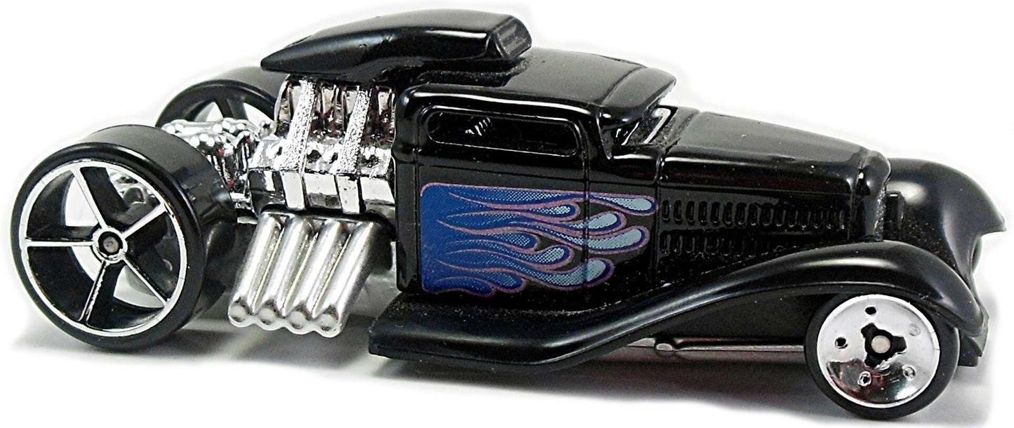 Hot Wheels 2009 - Collector # 012/166 - HW Premiere 12/42 - Mid Mill - Black / Flames - International Card