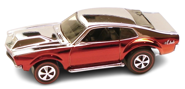 Hot Wheels 2009 - HWC / RLC Exclusive / Rewards # 2/4 - Street Snorter (Mighty Maverick) - Chrome 0ver Spectraflame Red - Basic Wheels on Redlines - Metal/Metal - Limited to 6,401