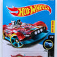 Hot Wheels 2017 - Collector # 202/365 - X-Raycers 1/10 - Monteracer - Transparent Red Body / Blue Metal Base - USA Card