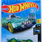 Hot Wheels 2018 - Collector # 034/365 - X-Raycers 3/10 - Monteracer - Transparent Blue - USA 50th Card with Factory Set Sticker