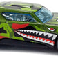 Hot Wheels 2019 - Collector # 087/250 - Speed Blur 8/10 - New Models - Muscle Bound - Green Metalflake / Shark Teeth - USA Card