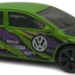 Hot Wheels 2023 - Neon Speeders 02/08 - Volkswagen Golf MK7 - Neon Green - Neon Purple & Yellow Paint / Volkswagen Logo - Walmart Exclusive