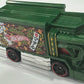 Hot Wheels 2026 - Collector # 057/250 - HW Heavyweights 3/5 - Raijin Express - Dark Green / Maneki-Neko & Hot Wheels logo  - PR5 Wheels - USA '2026' Card