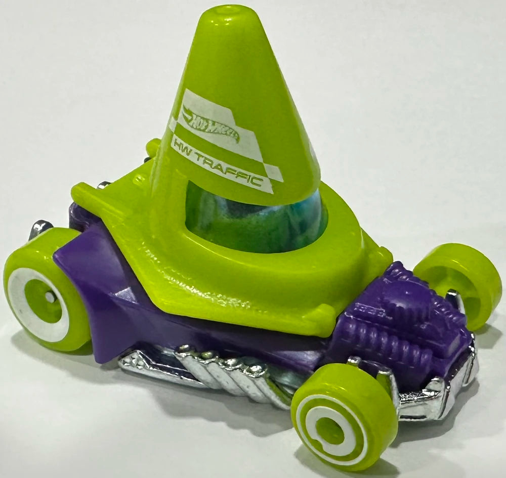 Hot Wheels 2025 - Collector # 148/250 - HW Metro 5/5 - New Model - Cone Shaker - Neon Green over Purple - USA Card