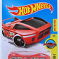 Hot Wheels 2016 - Collector # 033/250 - HW Tool-in-1 3/10 - Treasure Hunts - Night Burner - Red / Circle Flame Logo on Rear Wing - USA 'Showdown' Card
