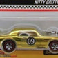 Hot Wheels 2009 - 9th Annual Collector's Nationals / Reston, VA - Nitty Gritty Kitty - Spectraflame Yellow / #09 - Basic Wheels on Redlines - Metal/Metal - Limited to 7,000 - Kar Keeper