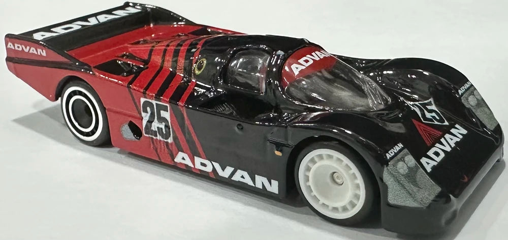 Hot Wheels 2025 - Premium Collector Set / Diorama / ADVAN - Aero Lift, Porsche 962, Nissan Skyline 2000GT-R LBWK & 1995 Toyota MR2 TRD 2000 GT - Black Vehicles with ADVAN Graphics - Metal/Metal & Real Riders - Display Box
