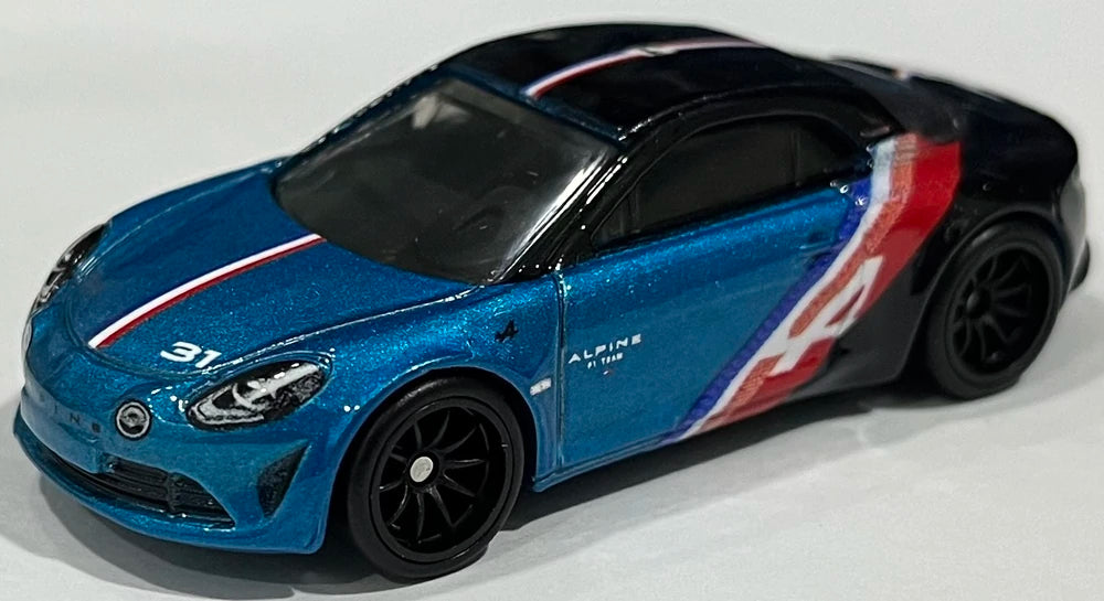 Hot Wheels 2022 Premium Car Culture Auto Strasse 5 5 Alpine A110 Black Blue Metal Metal Real Riders