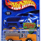 Hot Wheels 2002 - Collector # 171/240- Oshkosh Snowplow - Dark Yellow almost Orange - OR5SP Wheels - Malaysia Base - USA 'Race & Win' Card