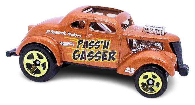 Hot Wheels 2023 Collector 212 250 HW Gassers 05 05 Pass N Gasser Metalflake Copper 23 El Segundo Motors Gold 5SP Wheels USA