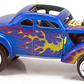 Hot Wheels 2011 - Collector # 097/244 - Heat Fleet 7/10 - Pass'N Gasser - Satin Blue - USA Card
