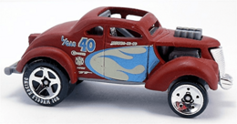 Hot Wheels 2009 - Collector # 074/166 - Hot Wheels Racing 8/10 - Pass'N Gasser - Matte Brown - International Card
