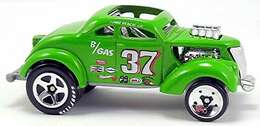 Hot Wheels 2008 - Collector # 025/172 - First Editions 25/40 - Pass'n Gasser - Green - International Long Card