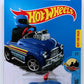 Hot Wheels 2017 - Collector # ---/365 - HW Ride-Ons 5/5 - Treasure Hunts - Pedal Driver - Blue / Circle Flame Logo on lower sides - USA Card