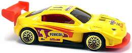 Hot Wheels 1998 - Collector # 652 - First Editions 15/40 - Pikes Peak Celica - Yellow - Purple in Tampos - USA Blue Car Card