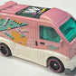 Hot Wheels 2025 - Collector # 011/250 - HW Art Cars 1/10 - New Models - Kei Swap - Pink / 'W' on Roof - USA Card