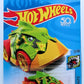 Hot Wheels 2018 - Collector # 114/365 - Street Beasts 7/10 - Piranha Terror - Lime Green Body / Orange Base - USA 50th Card