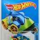 Hot Wheels 2017 - Collector # 278/365 - Street Beasts 7/10 - Piranha Terror - Blue Body / Green Base - International Card