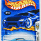 Hot Wheels 2003 - Collector # 013/220 - First Editions 1/42 - Pontiac Bonneville 1965 - Pearl Blue - Lace Wheels - USA '1968-2003' Card
