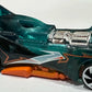 Hot Wheels 2025 - Collector # 109/250 - X-Raycers 8/10 - Power Rocket - Transparent Teal - USA 'Let's Race' Card