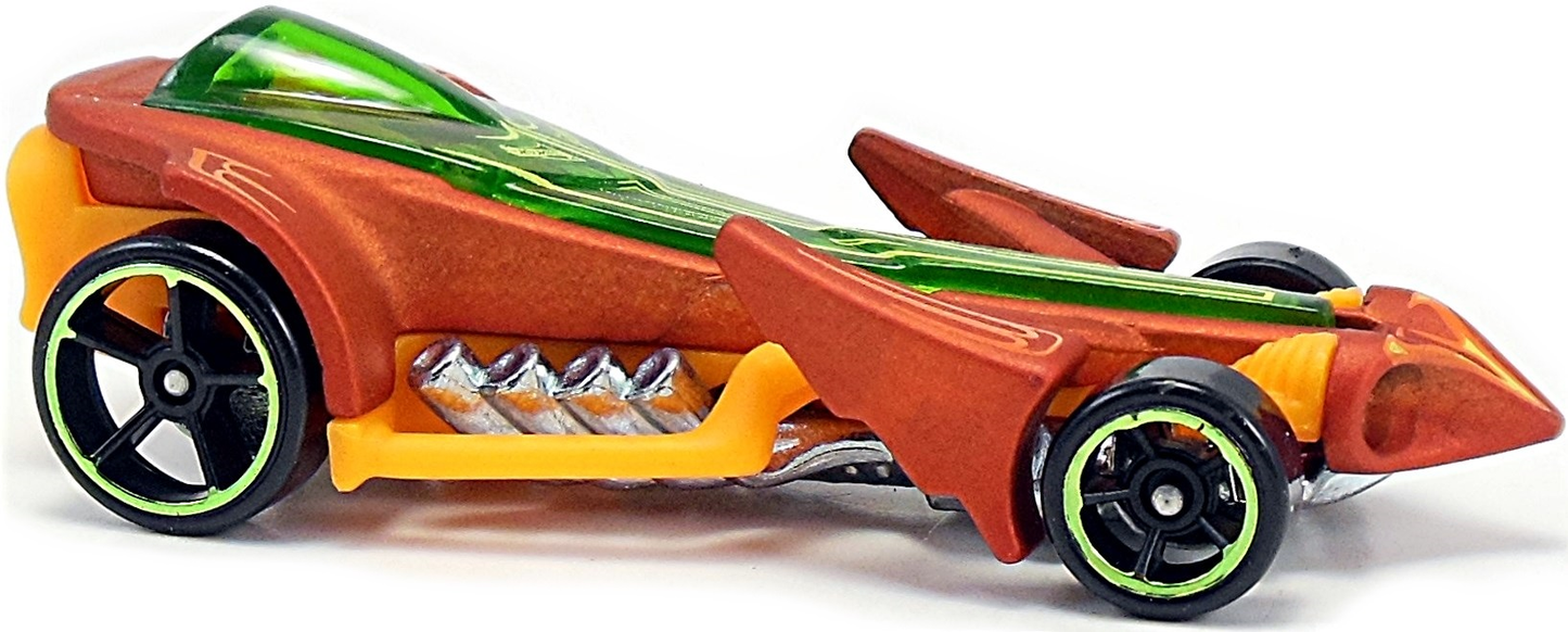 Hot Wheels 2015 - Collector # 031/250 - HW City / Street Beasts - Preying Menace - Orange - USA 'Showdown' Card