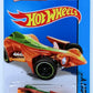 Hot Wheels 2015 - Collector # 031/250 - HW City / Street Beasts - Preying Menace - Orange - USA 'Showdown' Card
